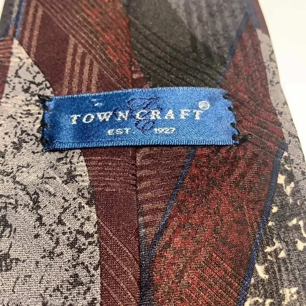 3for$20 town craft tie red gray